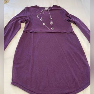 Deep purple tunic